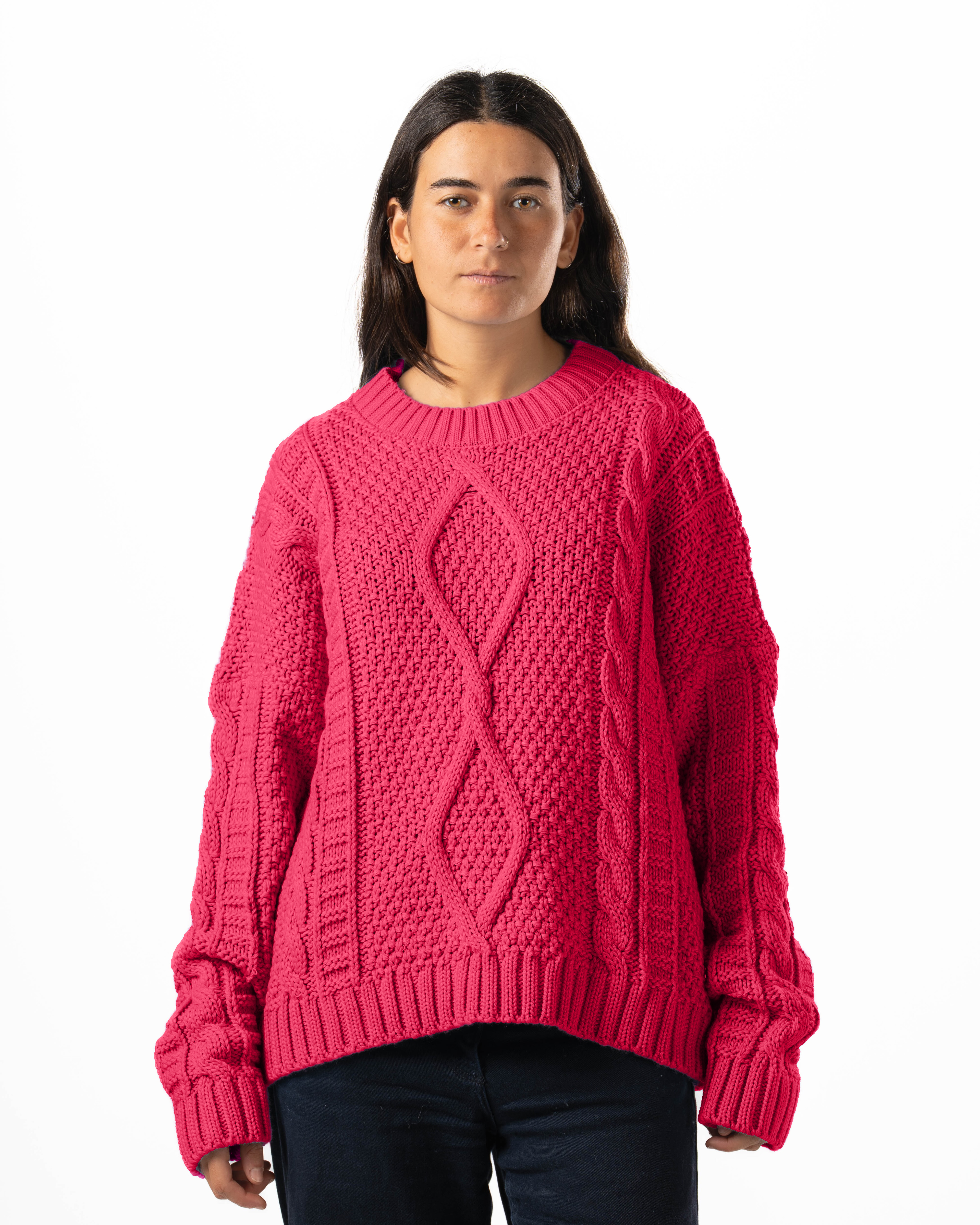 Hot Pink Knit Sweater