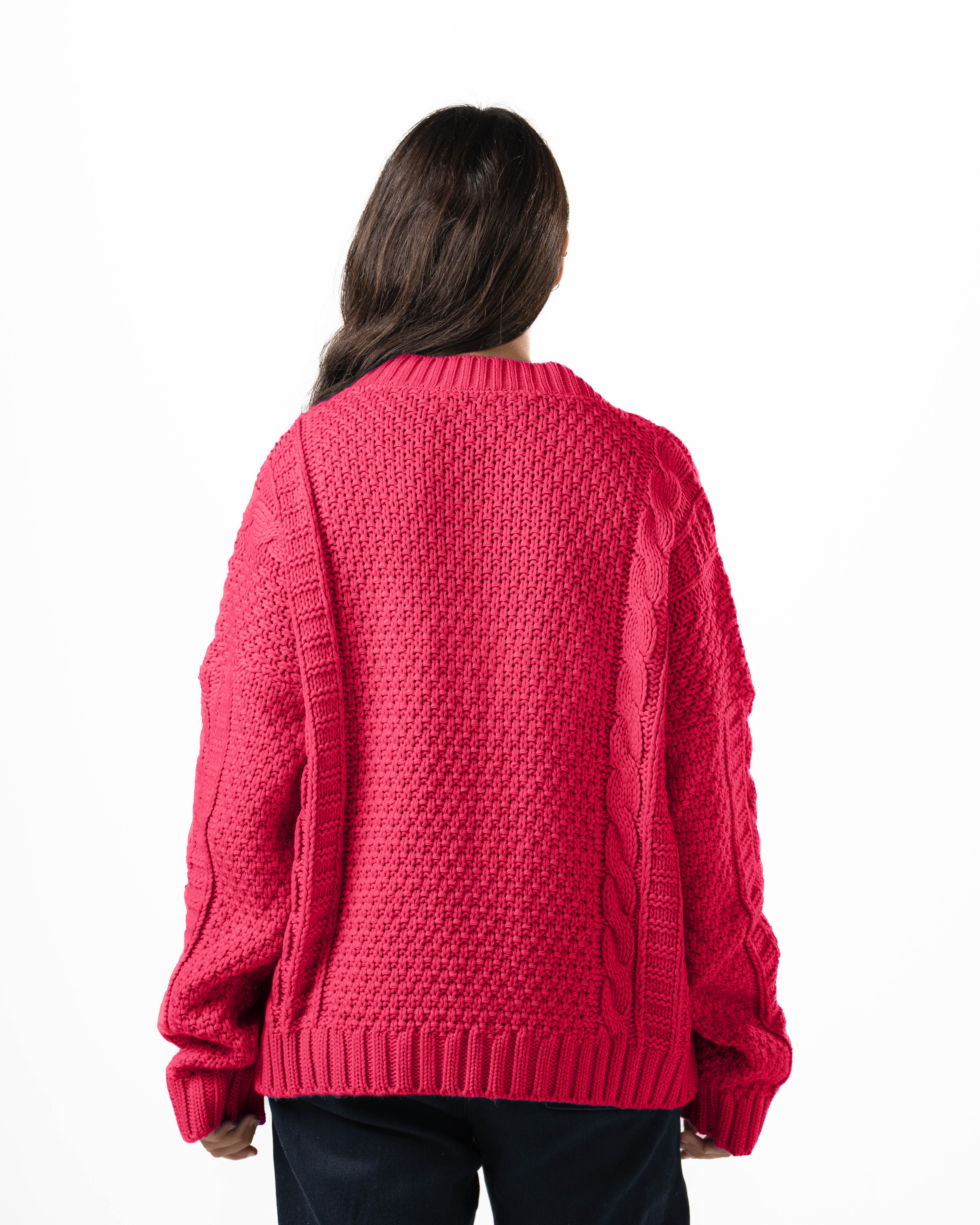 Hot Pink Knit Sweater