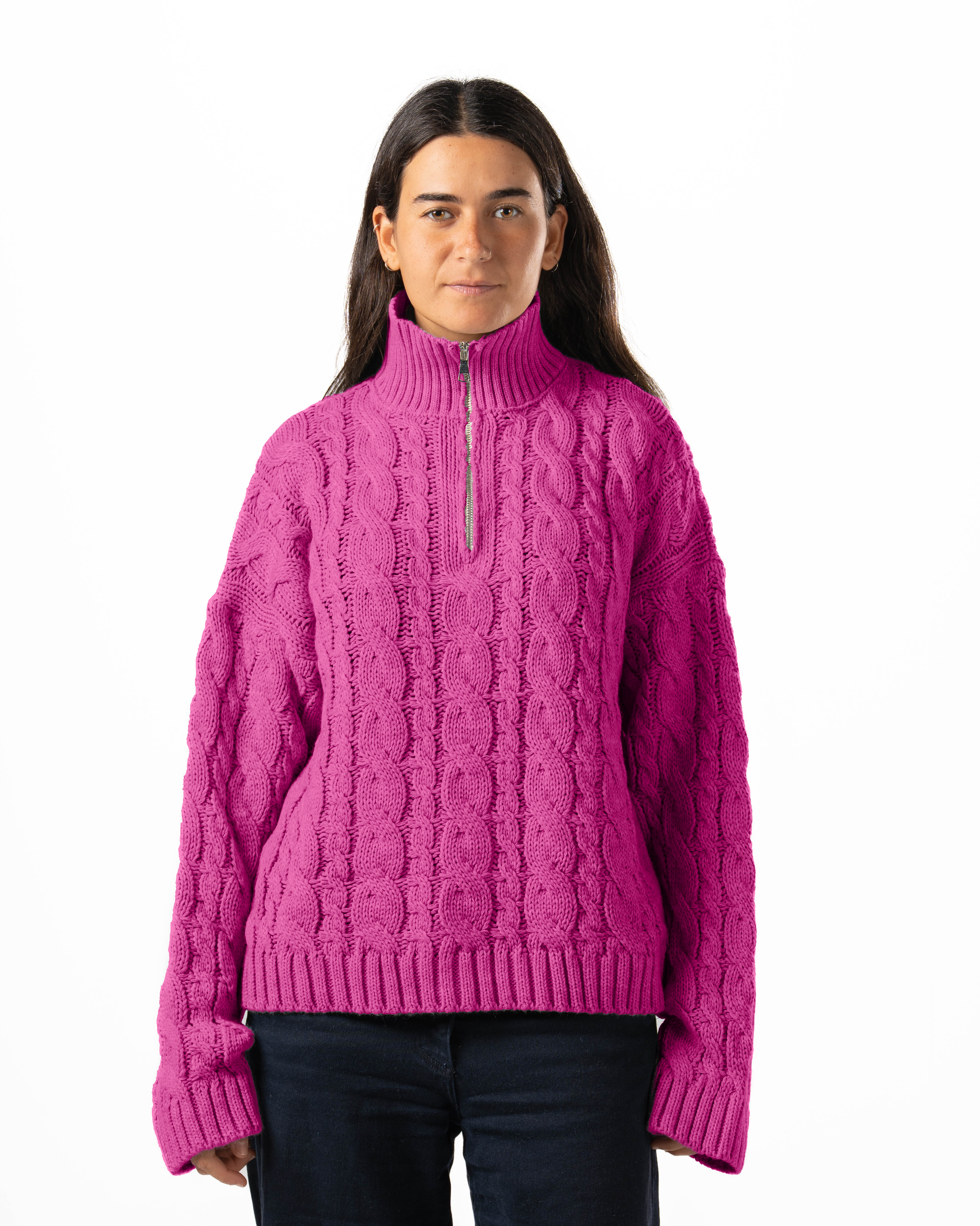 Quarter-Zip Knit Sweater