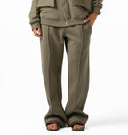 Unisex Olive Wide Leg Sweatpants