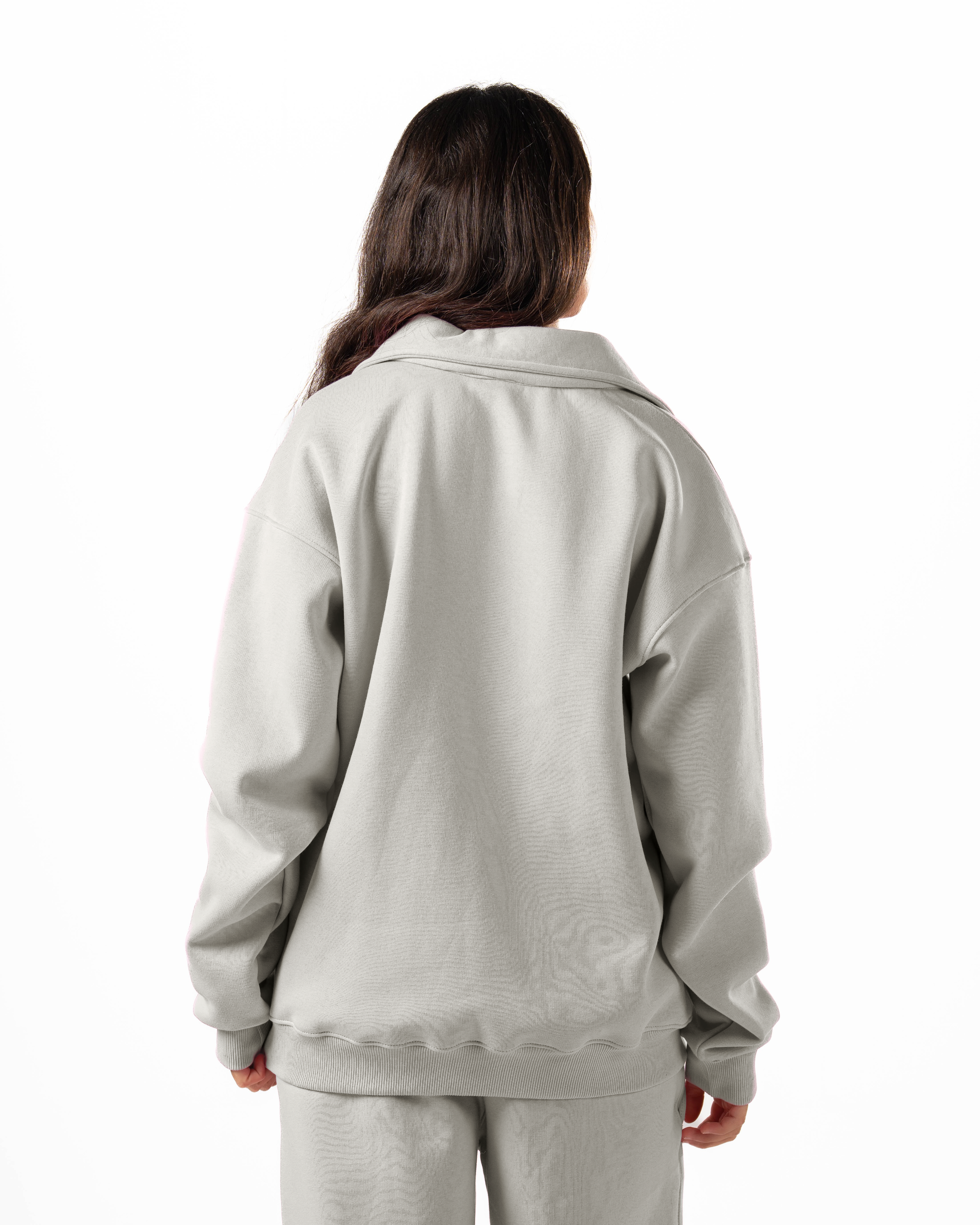 Unisex Silver Polo Sweater