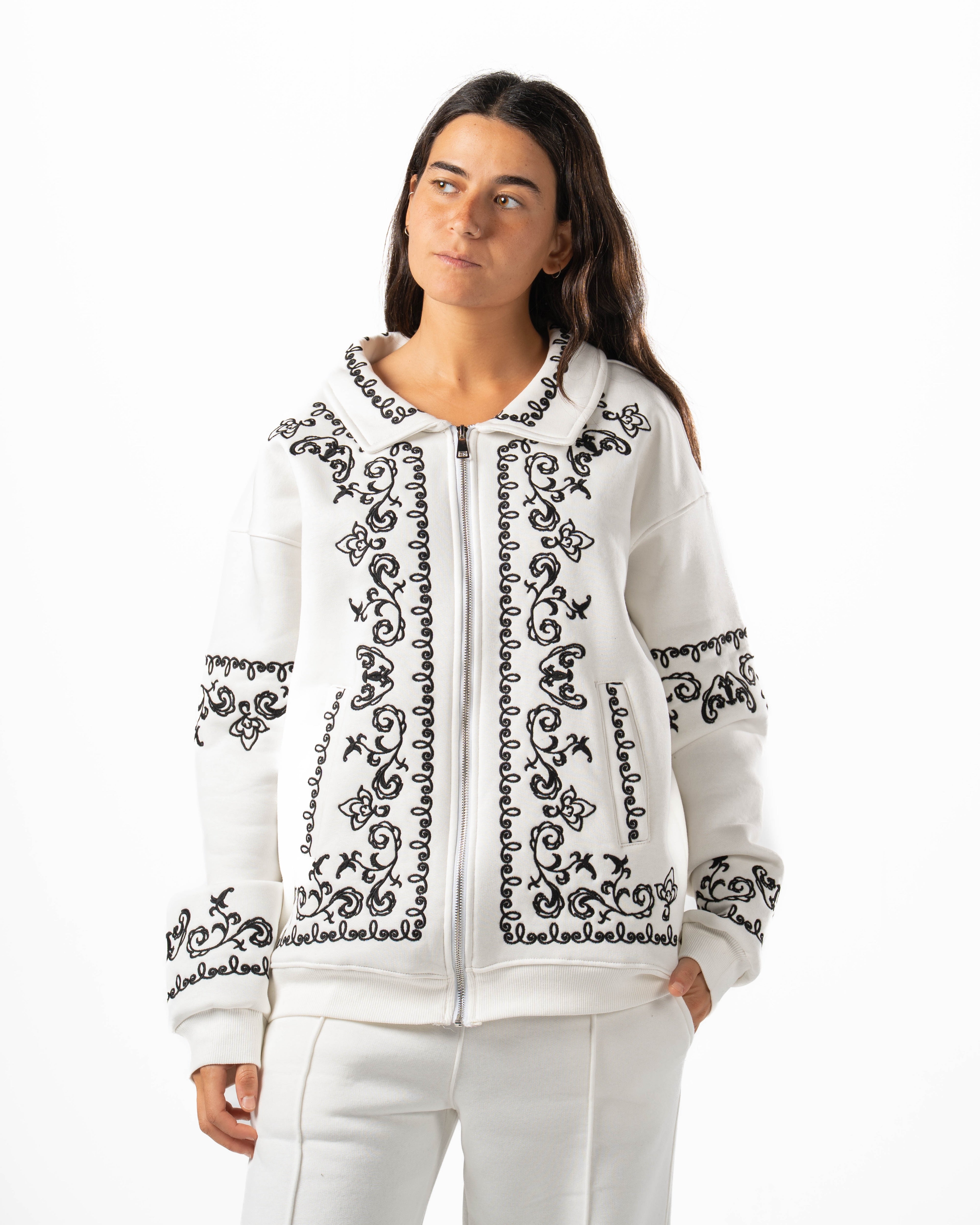 White Embroidered Jacket