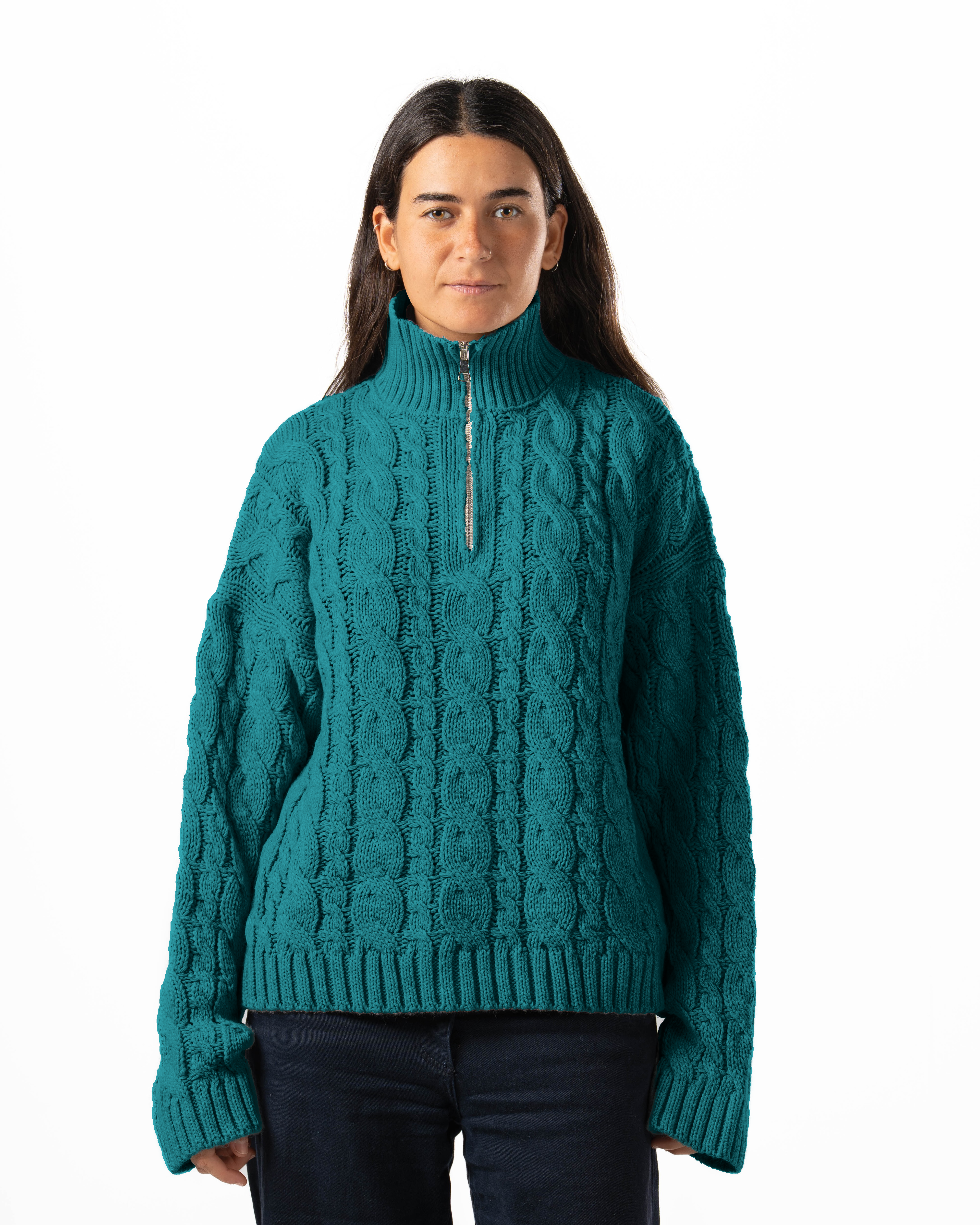 Quarter-Zip Knit Sweater