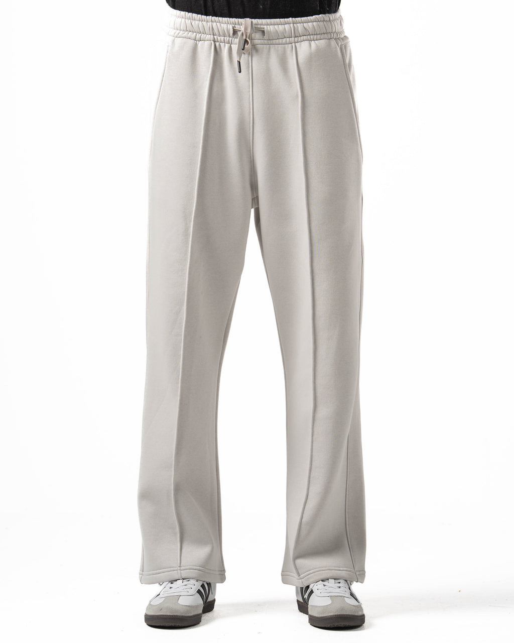 Unisex Silver Wide Leg Sweatpants