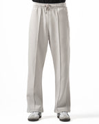 Unisex Silver Wide Leg Sweatpants