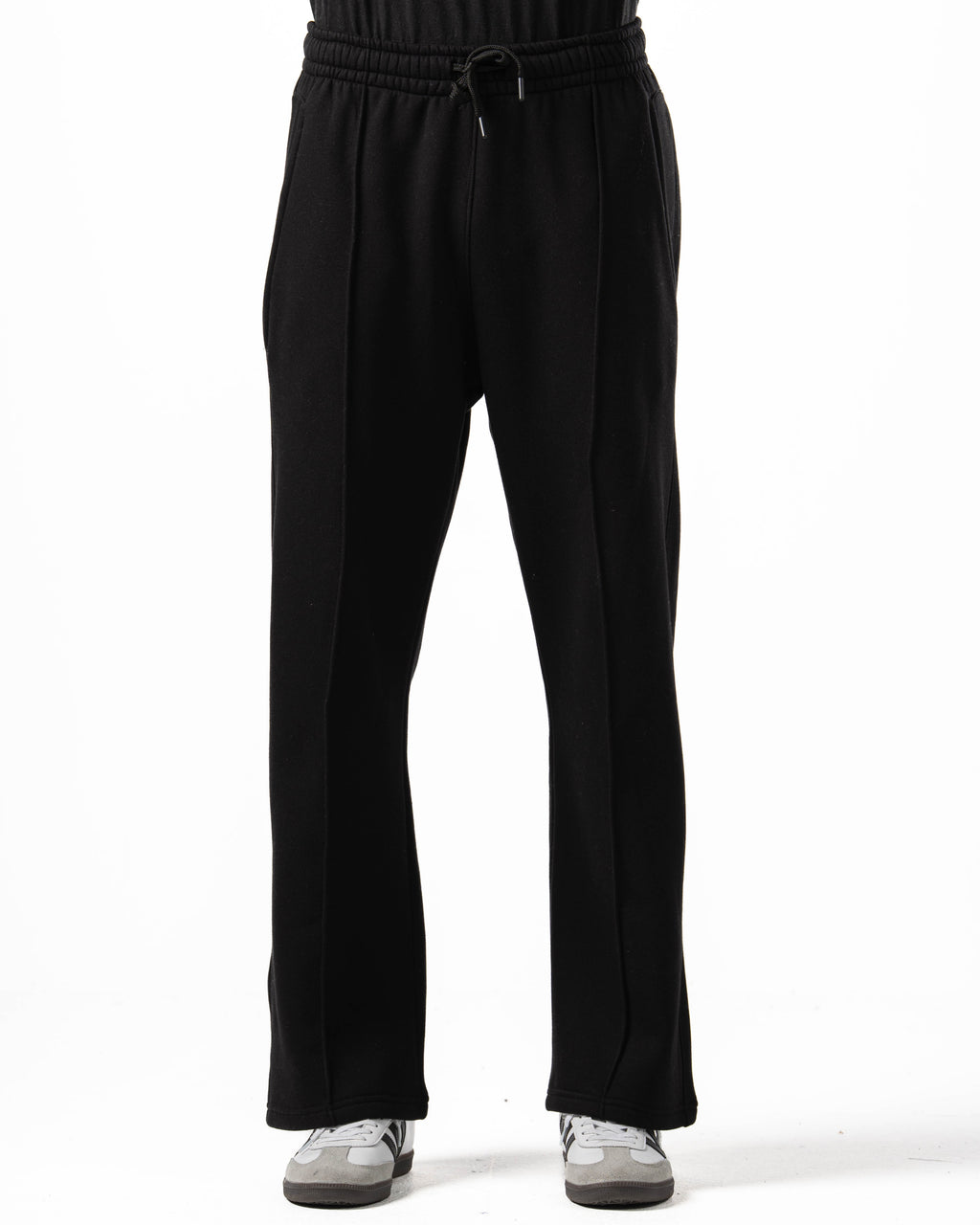 Unisex Black Wide Leg Sweatpants