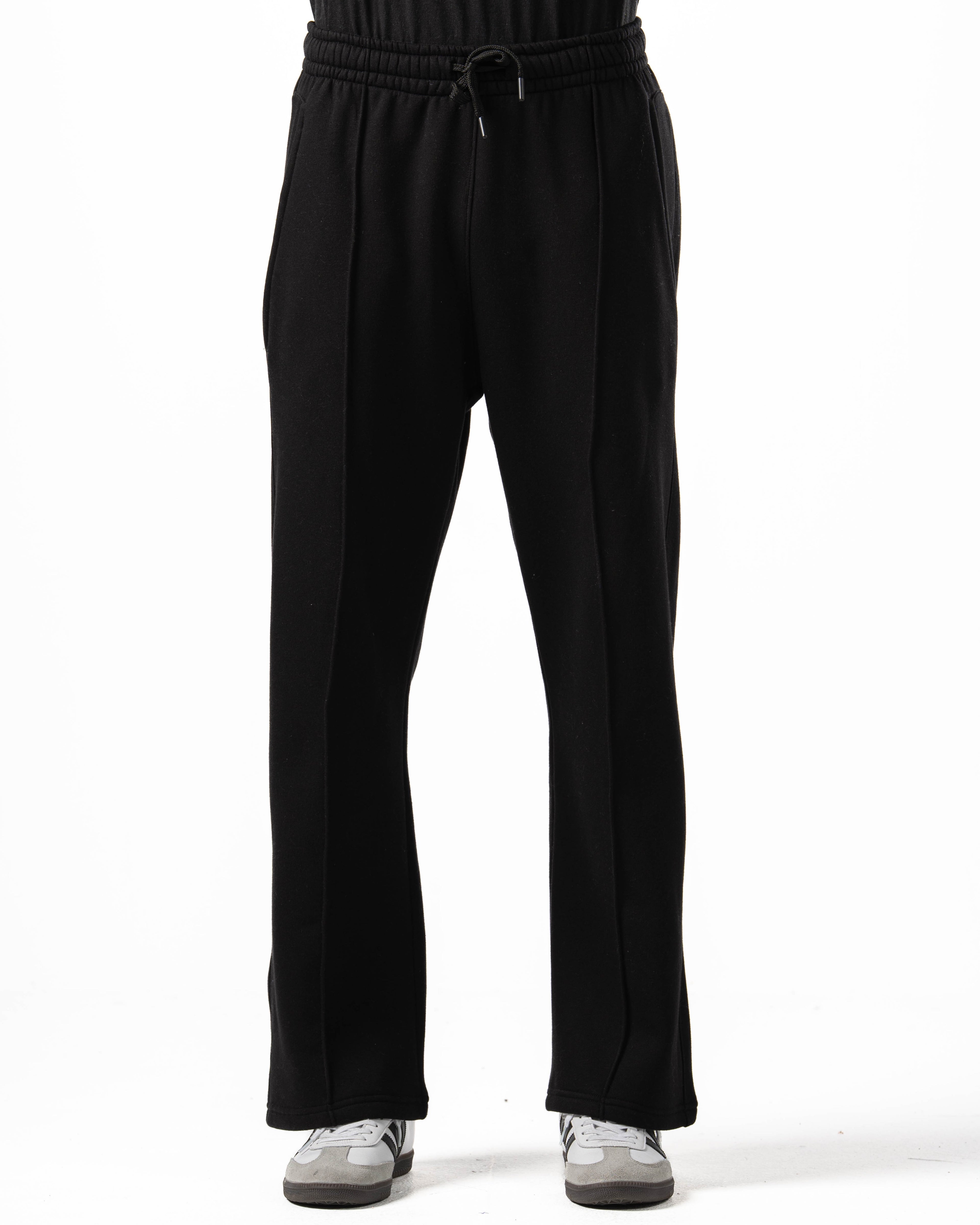 Unisex Black Wide Leg Sweatpants