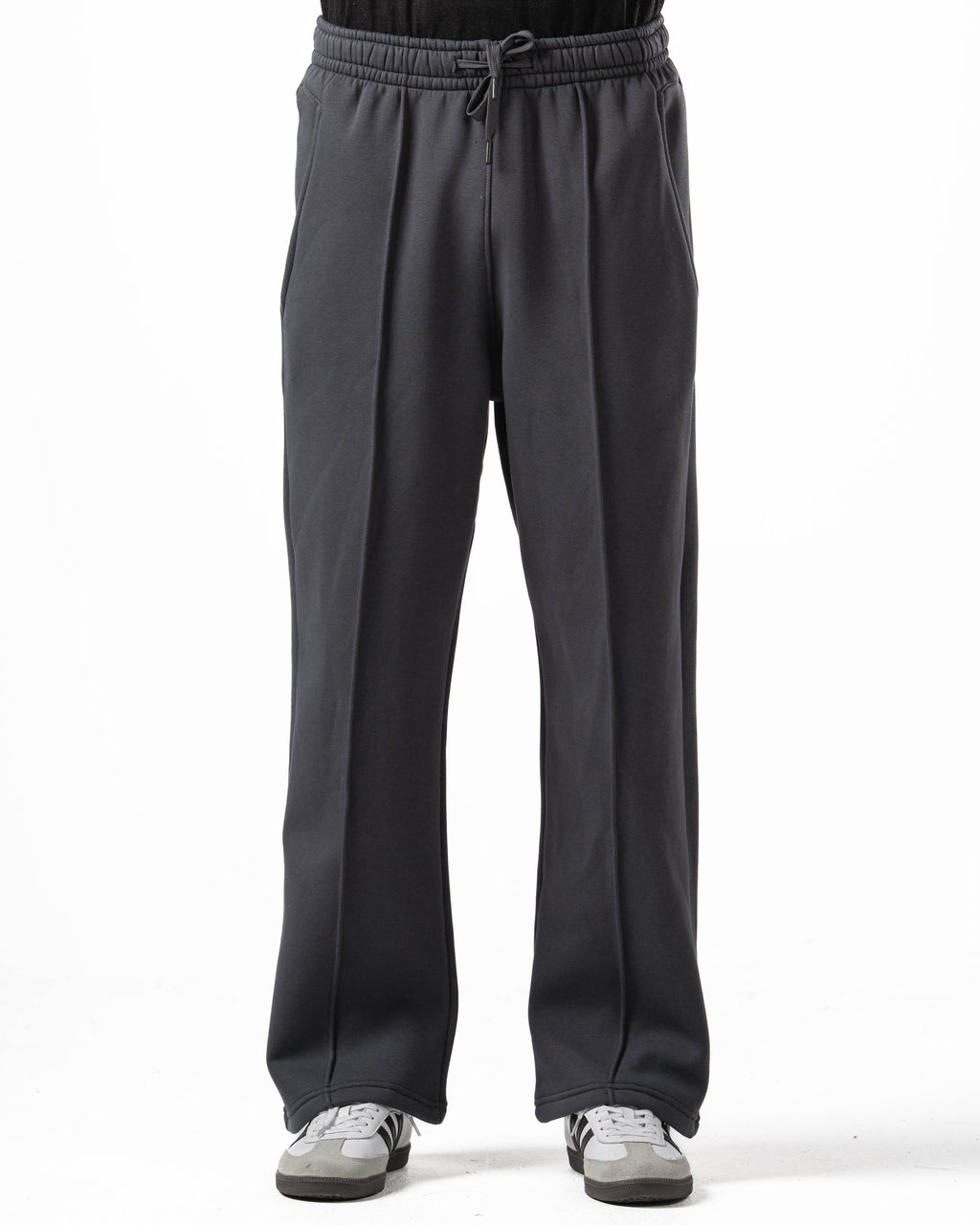 Unisex Dark Grey Wide Leg Sweatpants