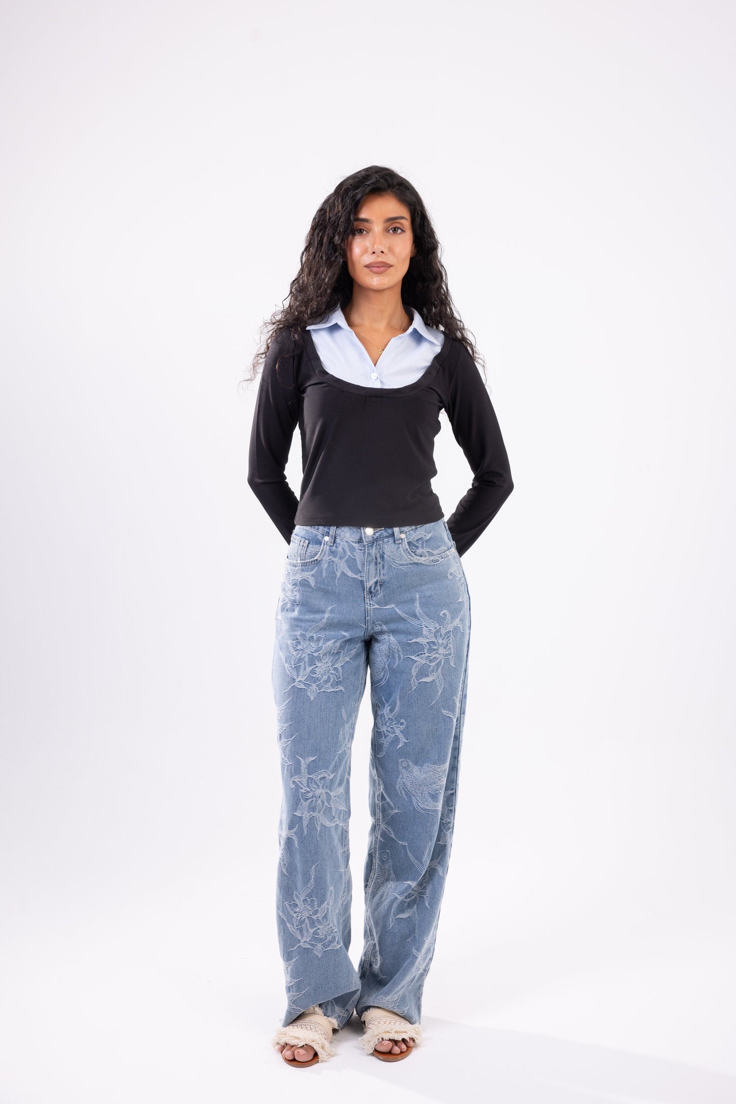 Layered Long Sleeve Top