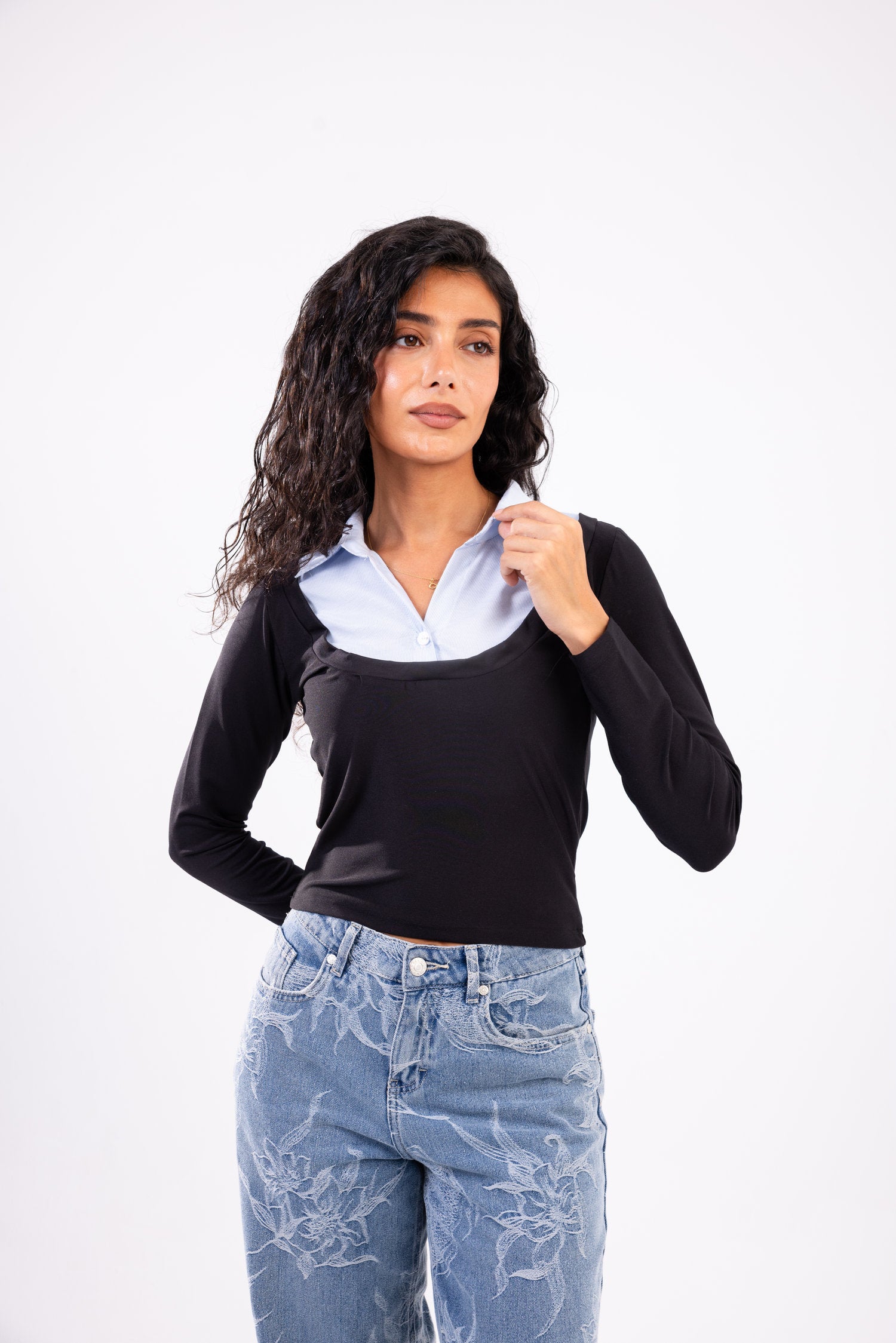 Layered Long Sleeve Top