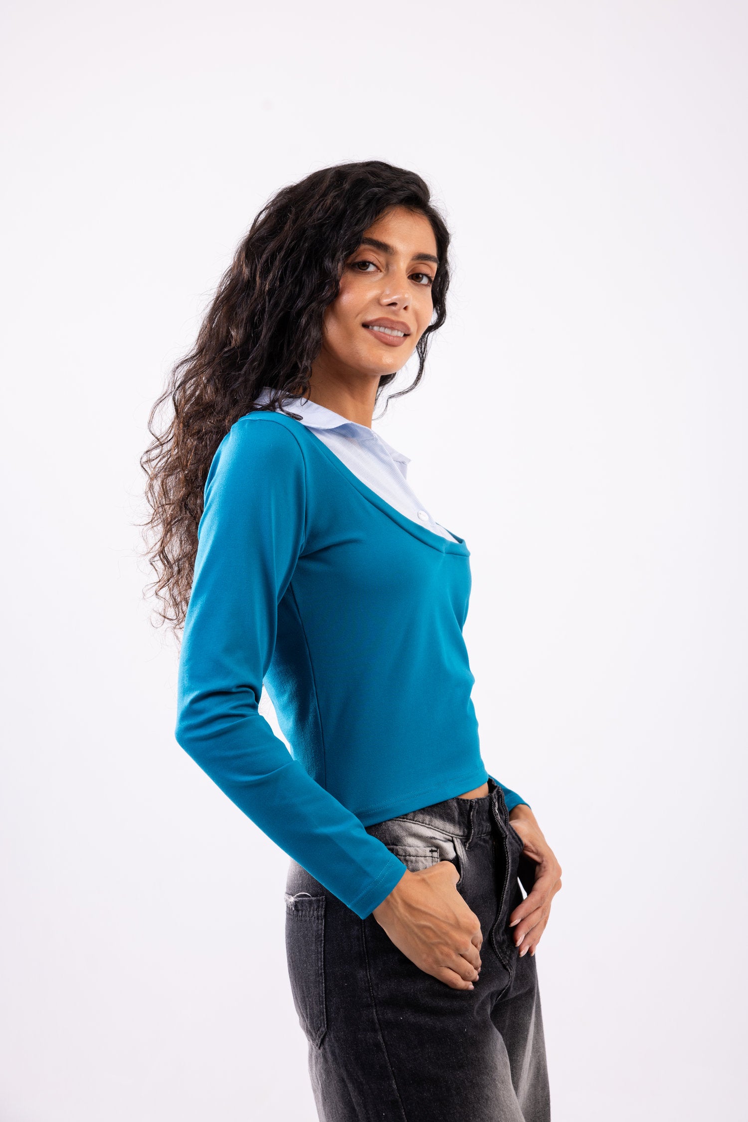 Layered Long Sleeve Top