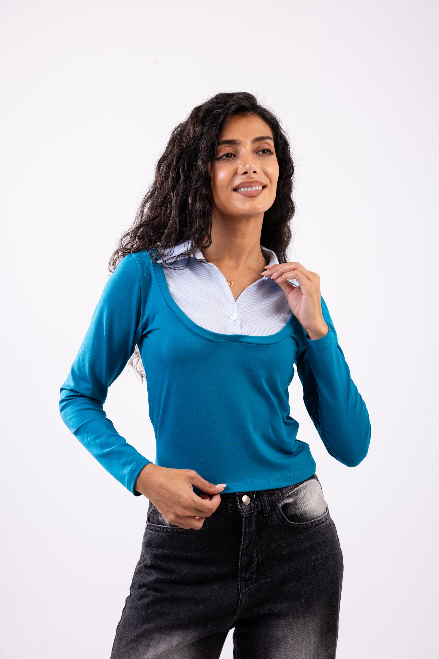 Layered Long Sleeve Top