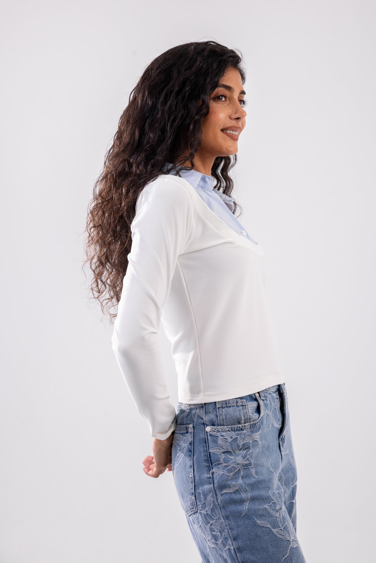 Layered Long Sleeve Top
