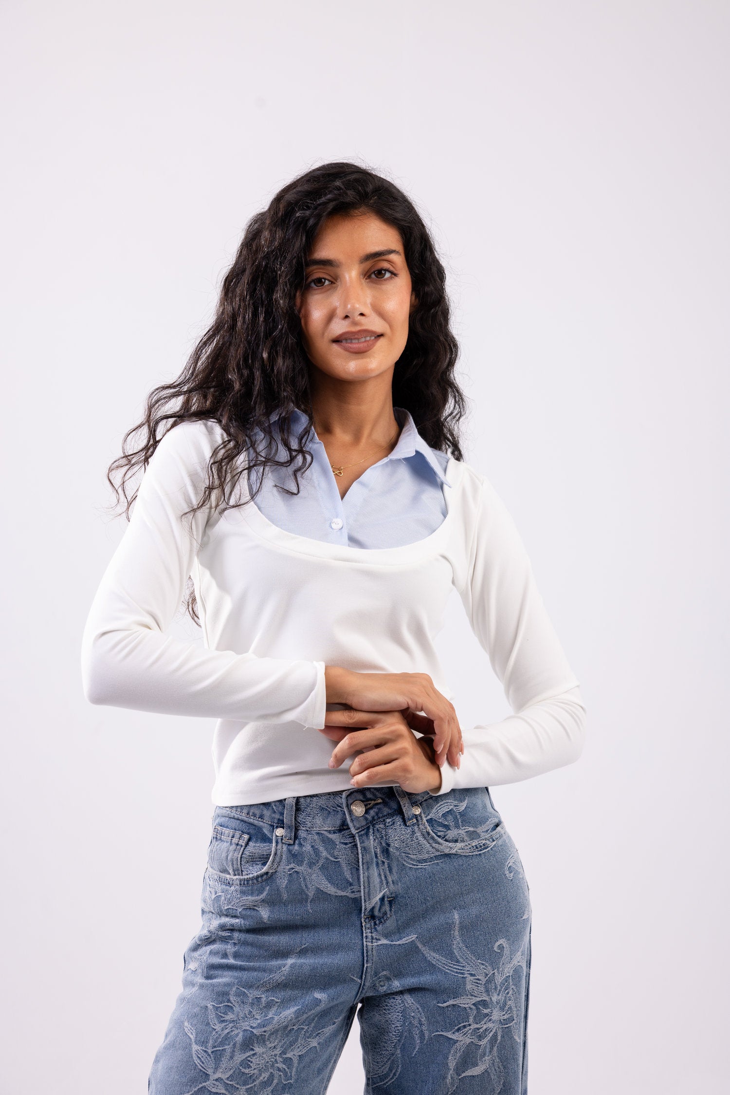 Layered Long Sleeve Top
