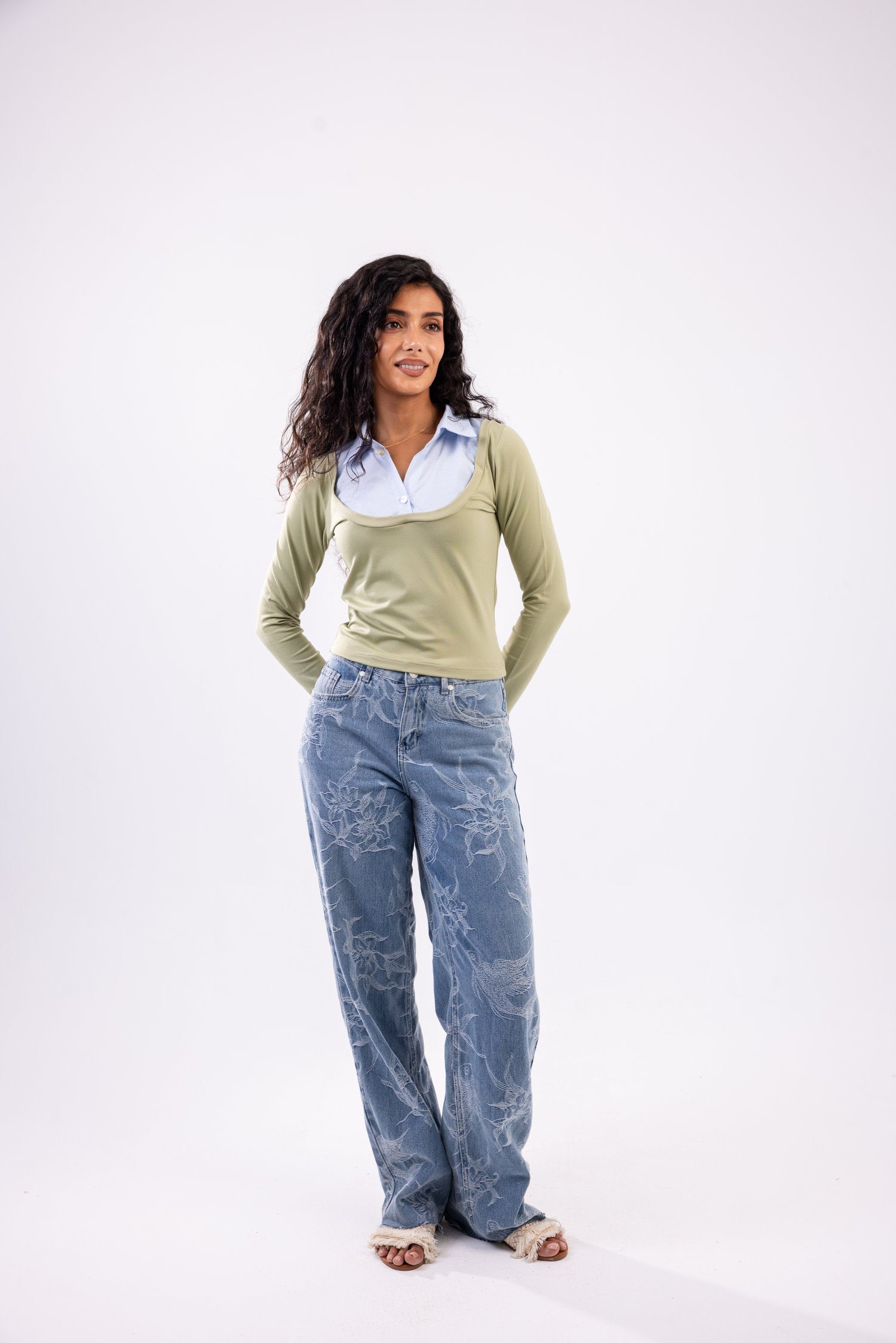 Layered Long Sleeve Top