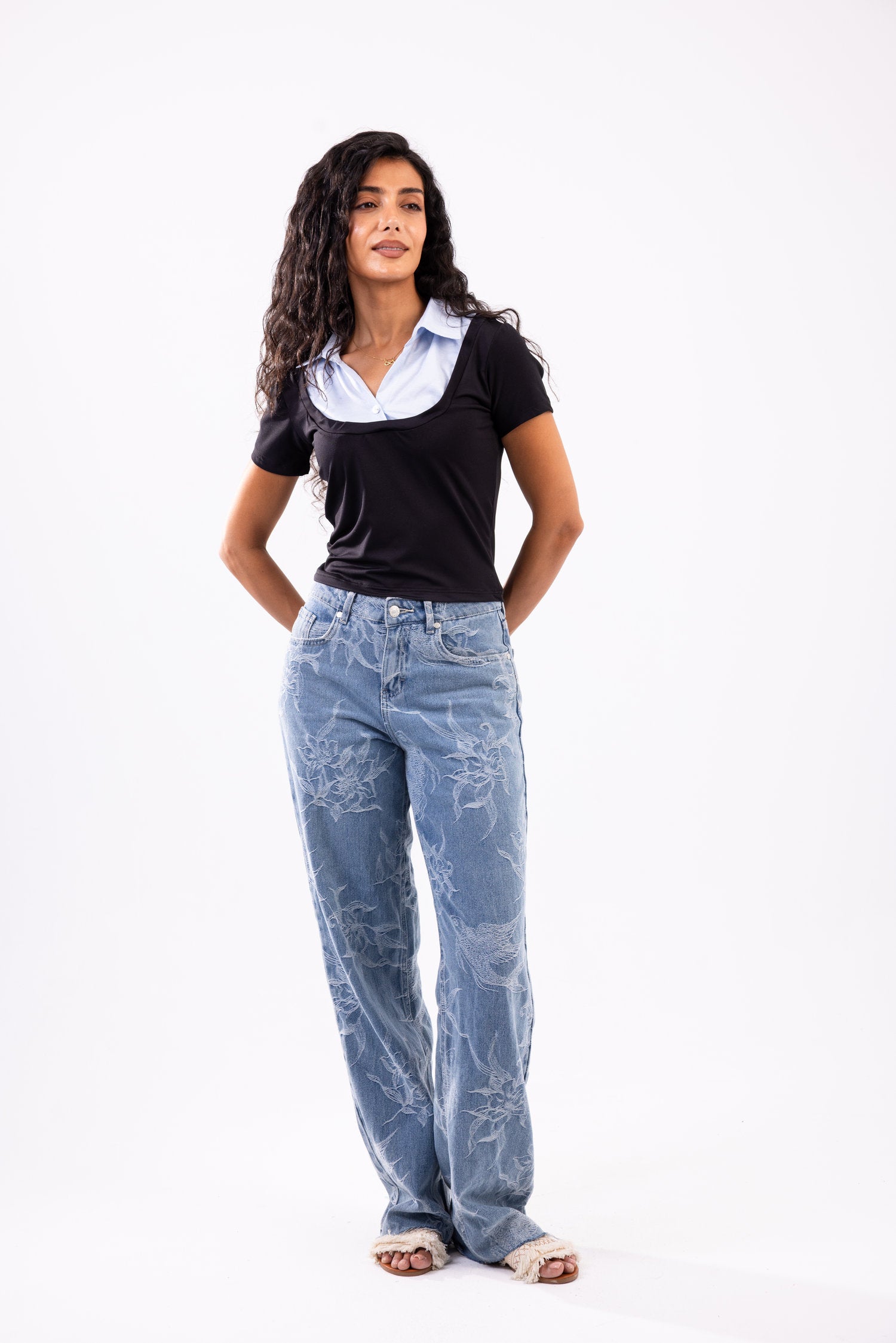 Layered Short Sleeve Top
