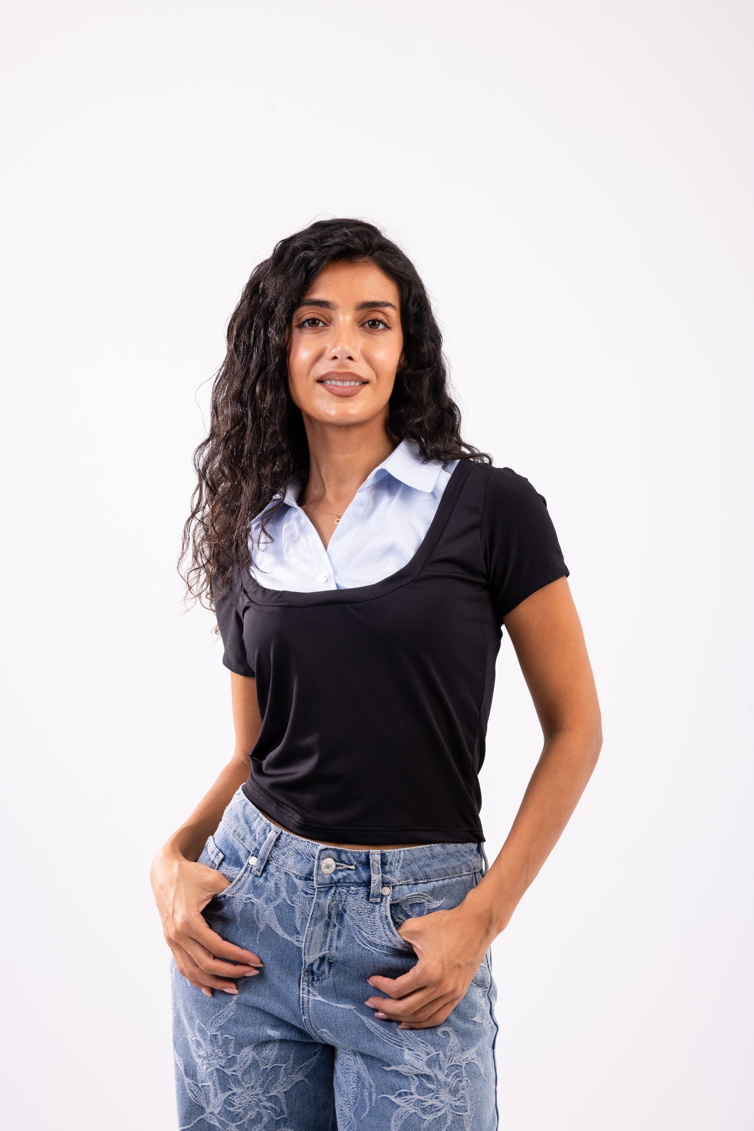 Layered Short Sleeve Top