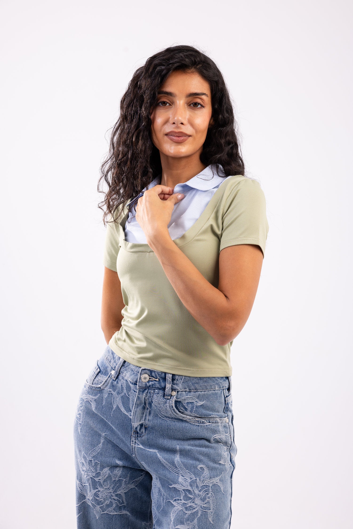 Layered Short Sleeve Top