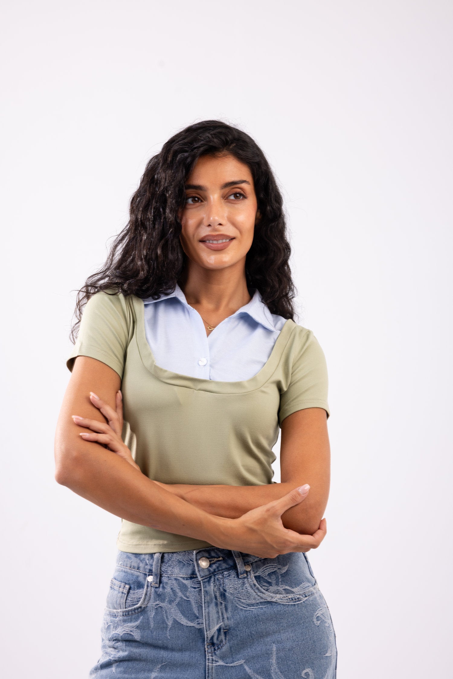Layered Short Sleeve Top