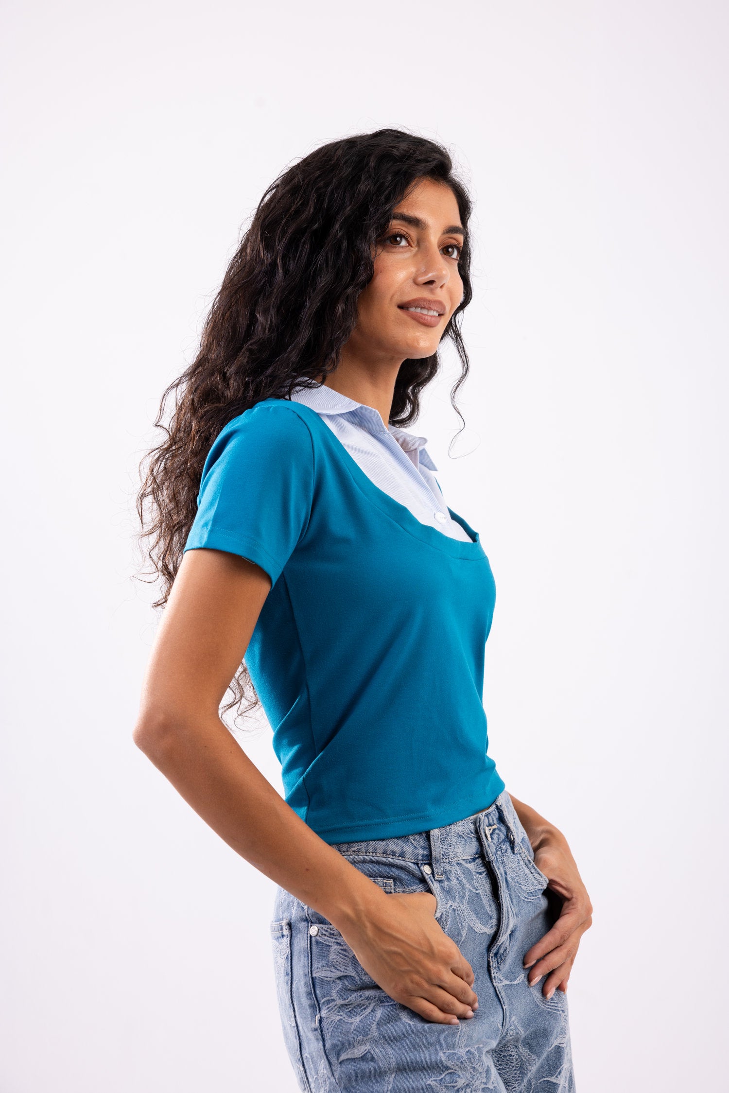 Layered Short Sleeve Top
