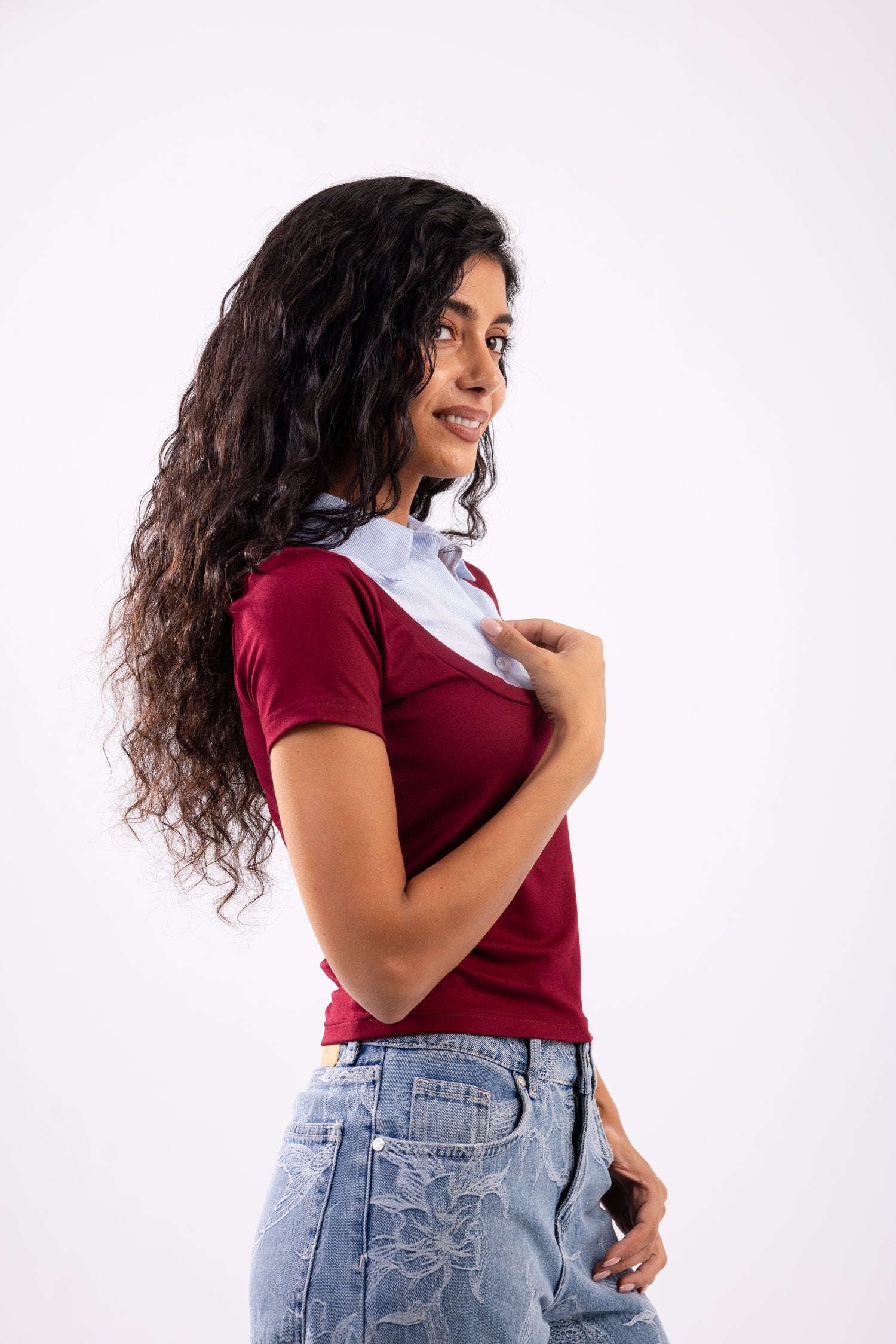 Layered Short Sleeve Top