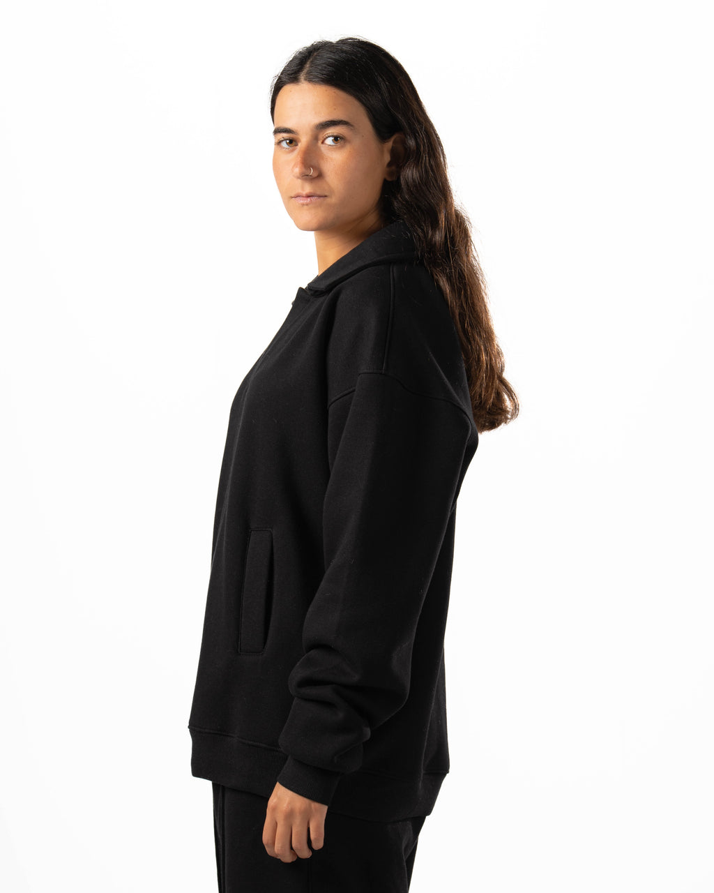 Unisex Black Polo Sweater
