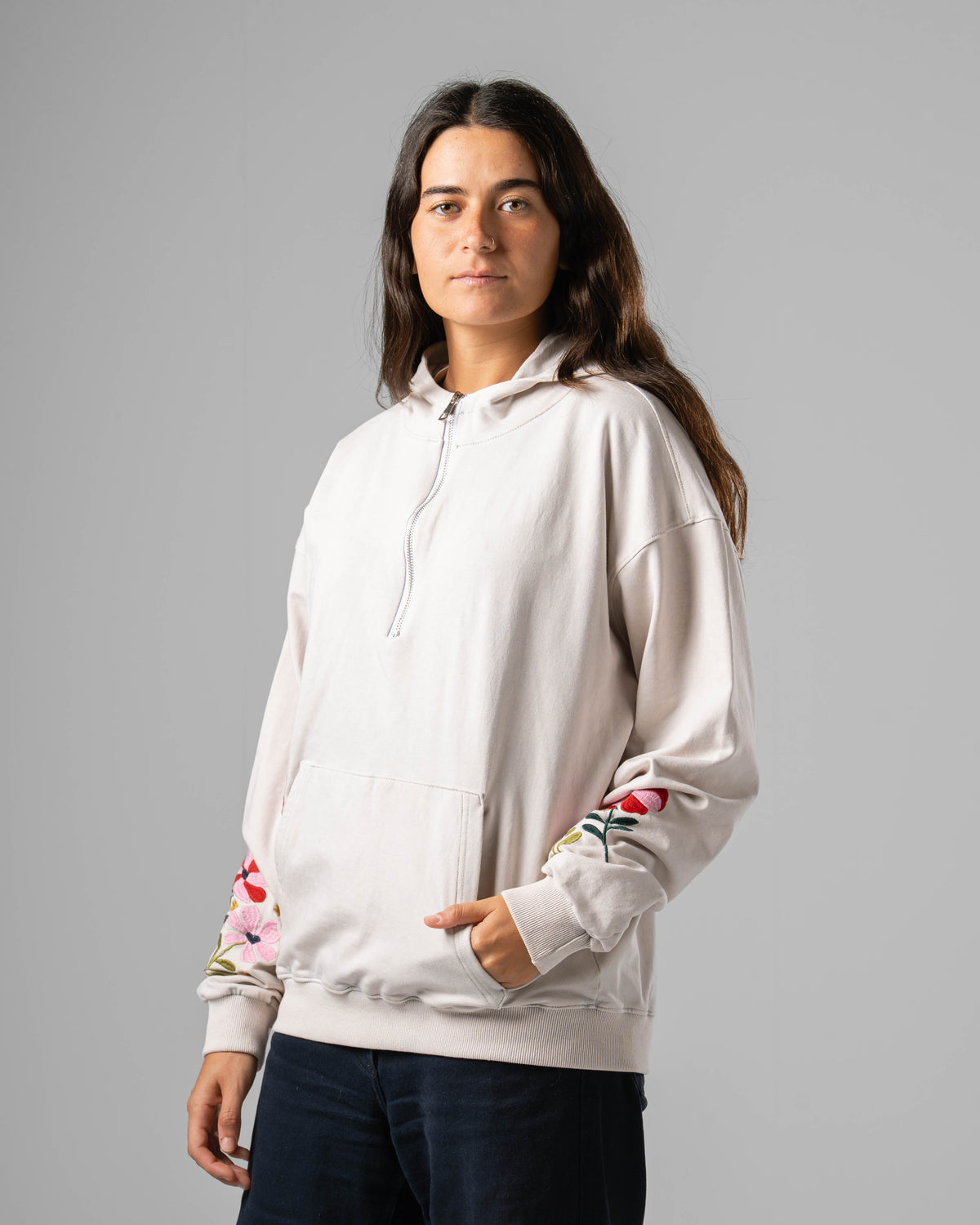 Eternal Flowers Quarter-Zip Hoodie