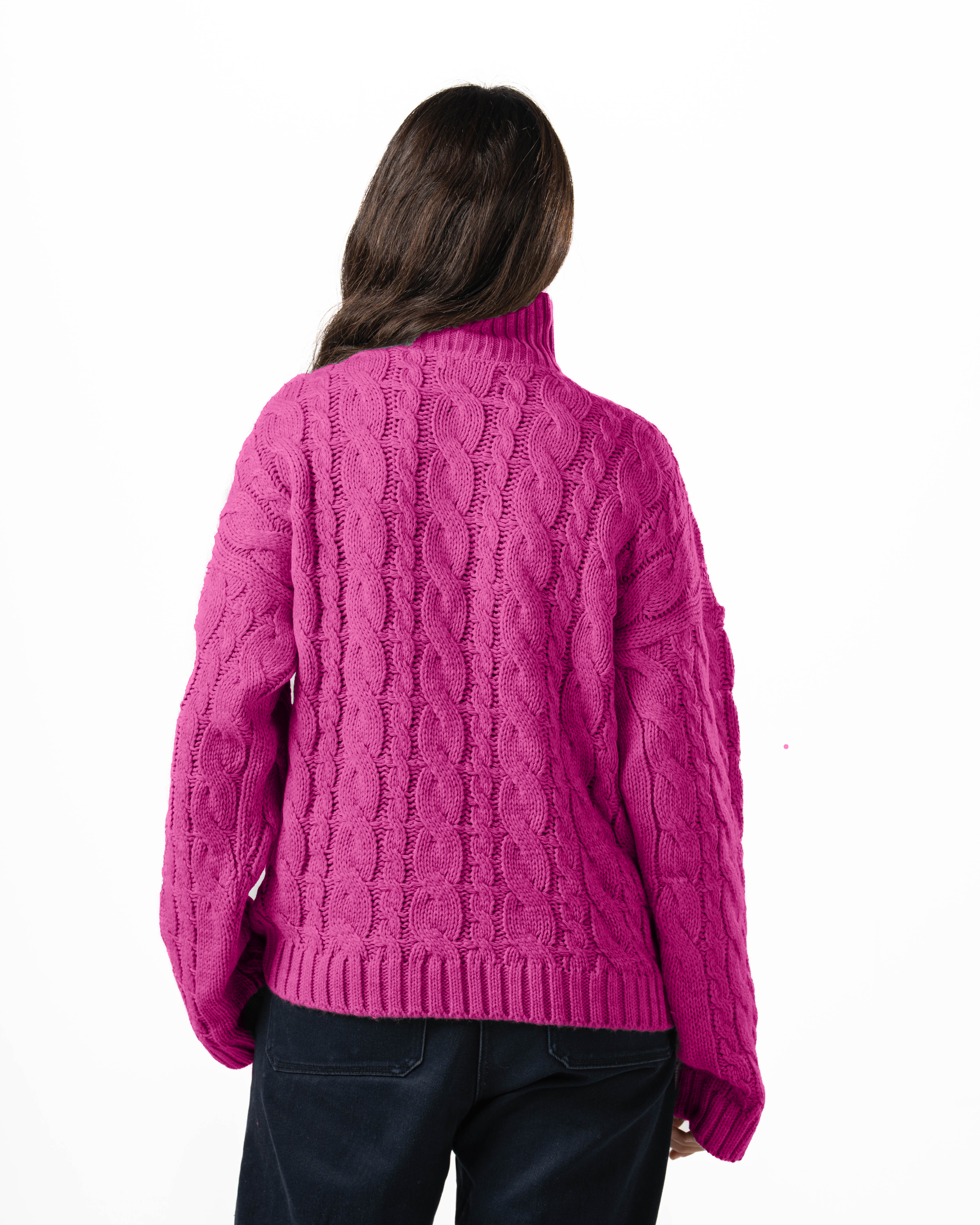 Quarter-Zip Knit Sweater