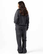 Unisex Dark Grey Zip-Up Sweater Set