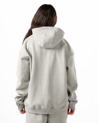 Unisex Silver Zip-Up Hoodie