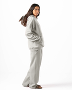 Unisex Silver Quarter-Zip Hoodie Set