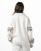 Unisex White Embroidered Jacket