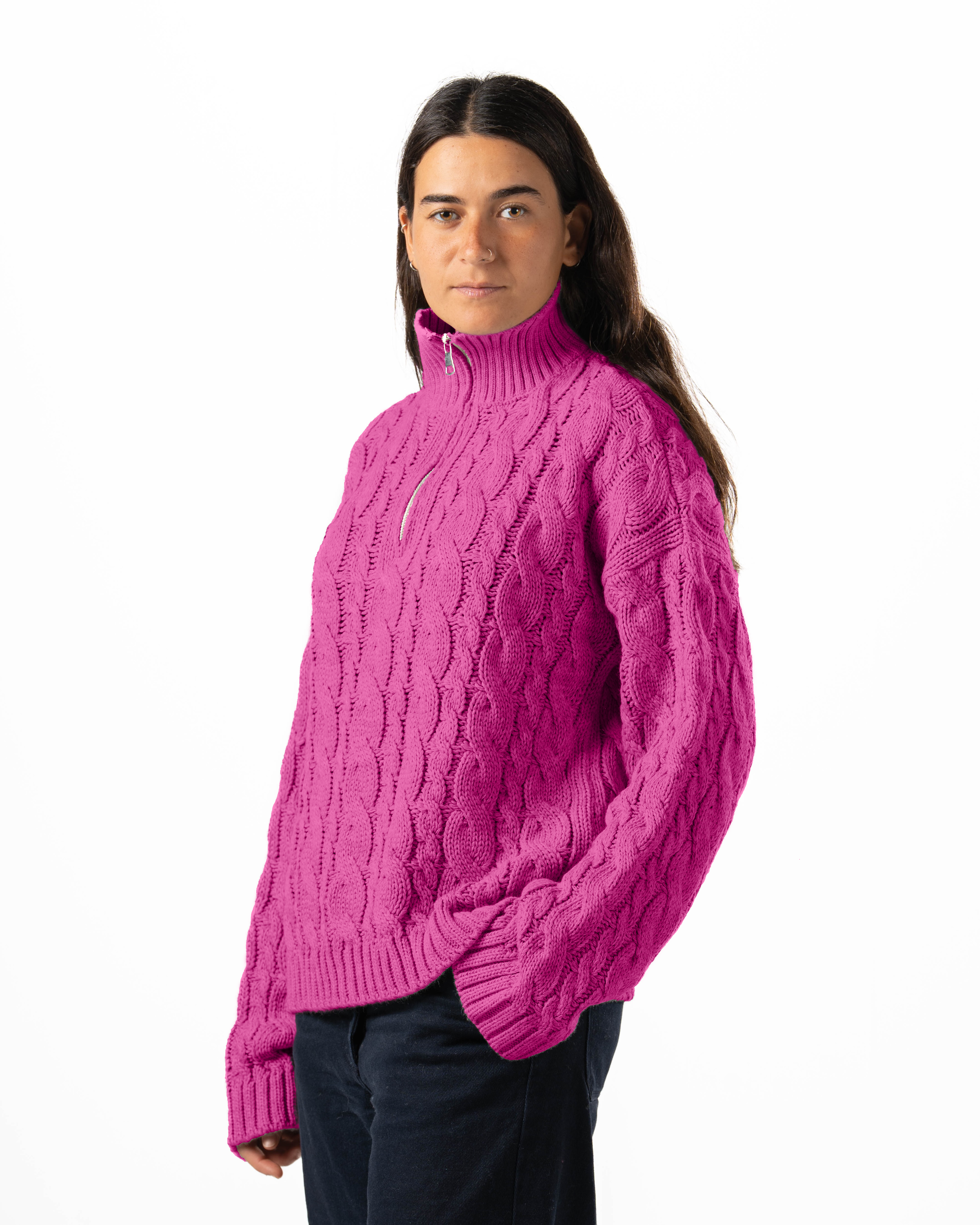 Quarter-Zip Knit Sweater