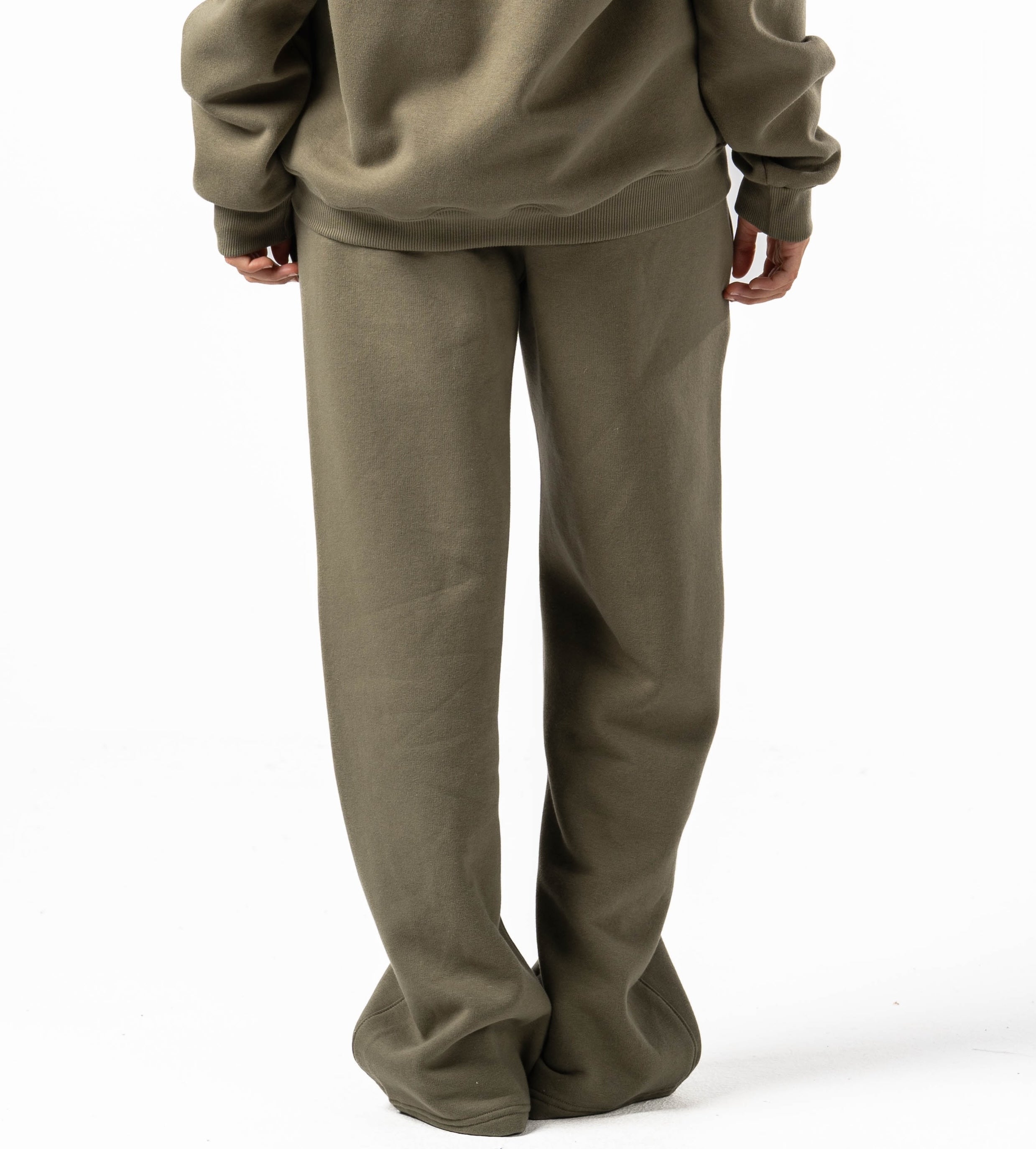 Unisex Olive Wide Leg Sweatpants