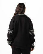 Unisex Black Embroidered Jacket