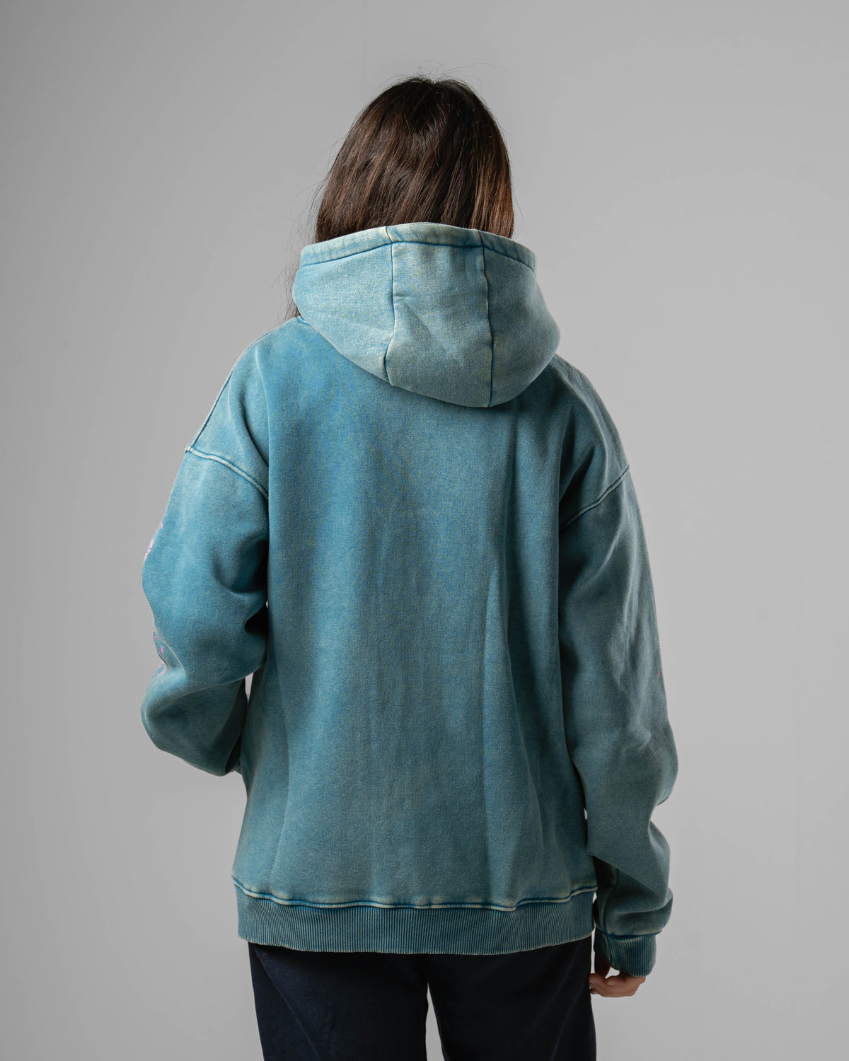 Unisex Washed Castle Zip Hoodie