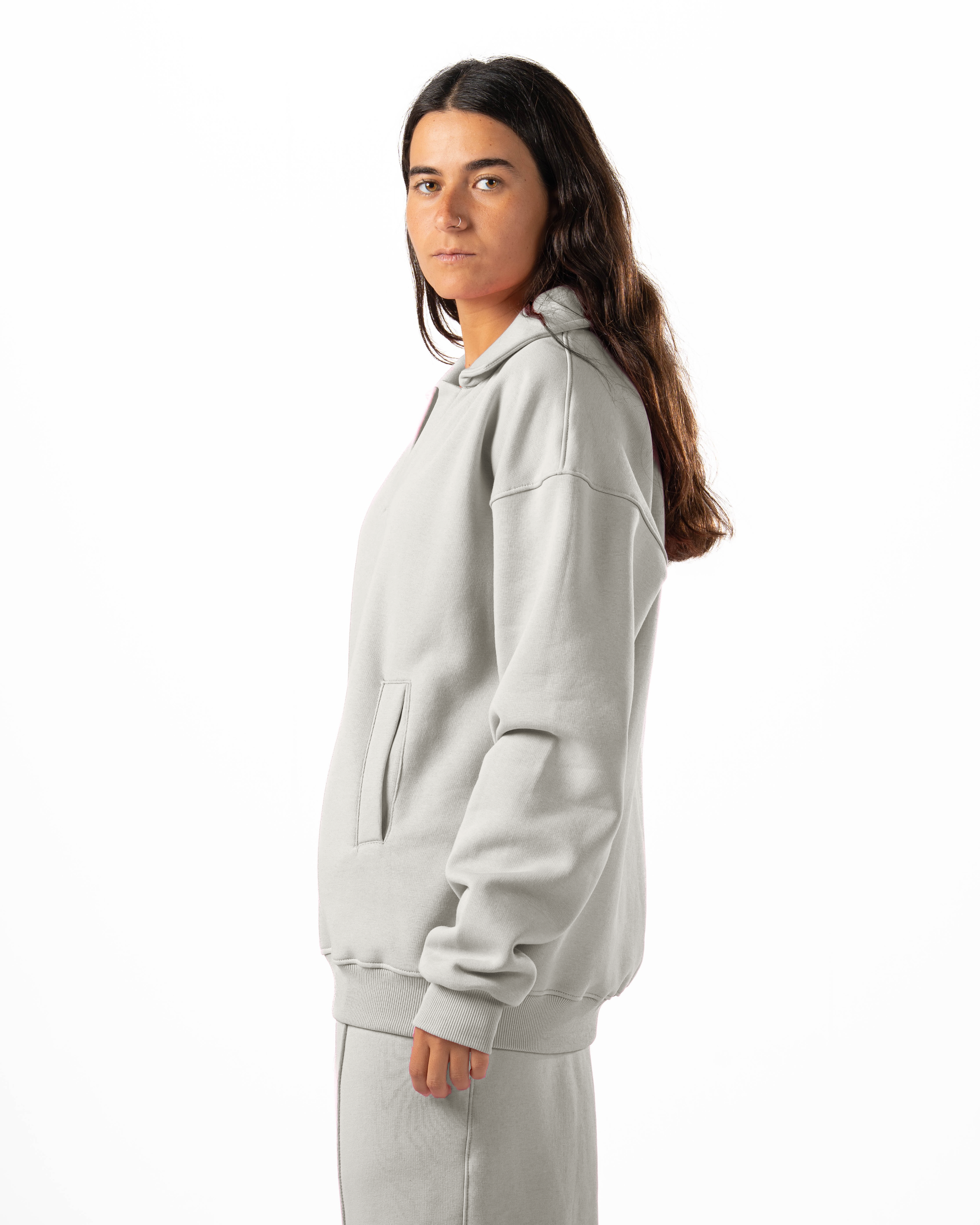 Unisex Silver Polo Sweater