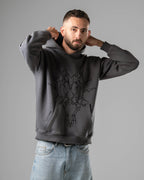 Unisex Dark Grey Pullover Hoodie