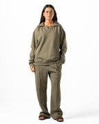 Unisex Olive Wide Leg Sweatpants