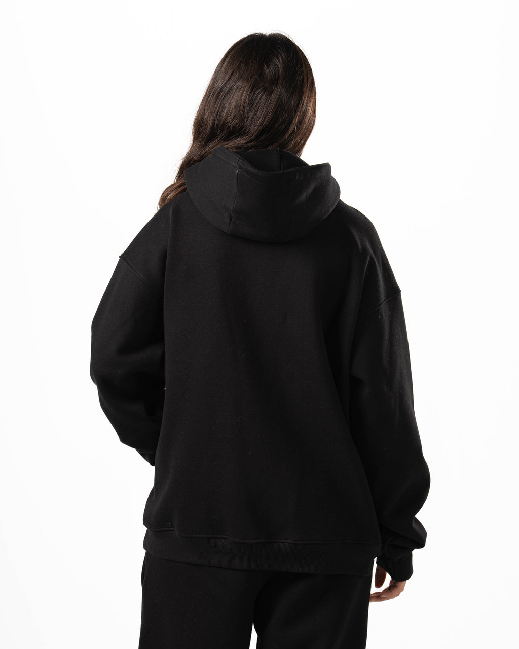 Unisex Black Quarter-Zip Hoodie