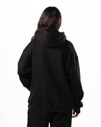 Unisex Black Quarter-Zip Hoodie