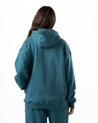 Unisex Teal Quarter-Zip Hoodie