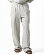 Unisex Silver Wide Leg Sweatpants