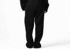 Unisex Black Wide Leg Sweatpants