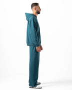 Unisex Teal Quarter-Zip Hoodie Set