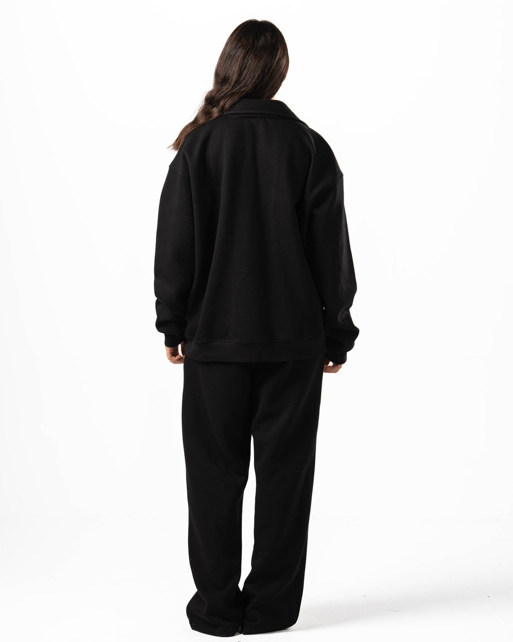 Unisex Black Polo Sweater Set
