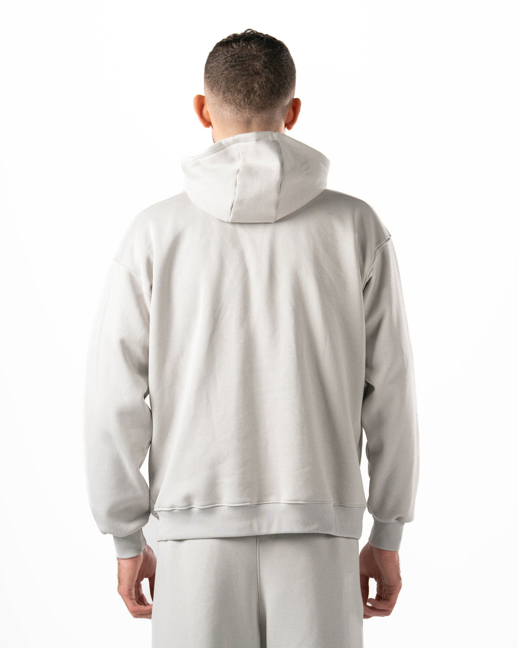 Unisex Silver Quarter-Zip Hoodie