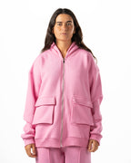Unisex Rose Zip-Up Hoodie