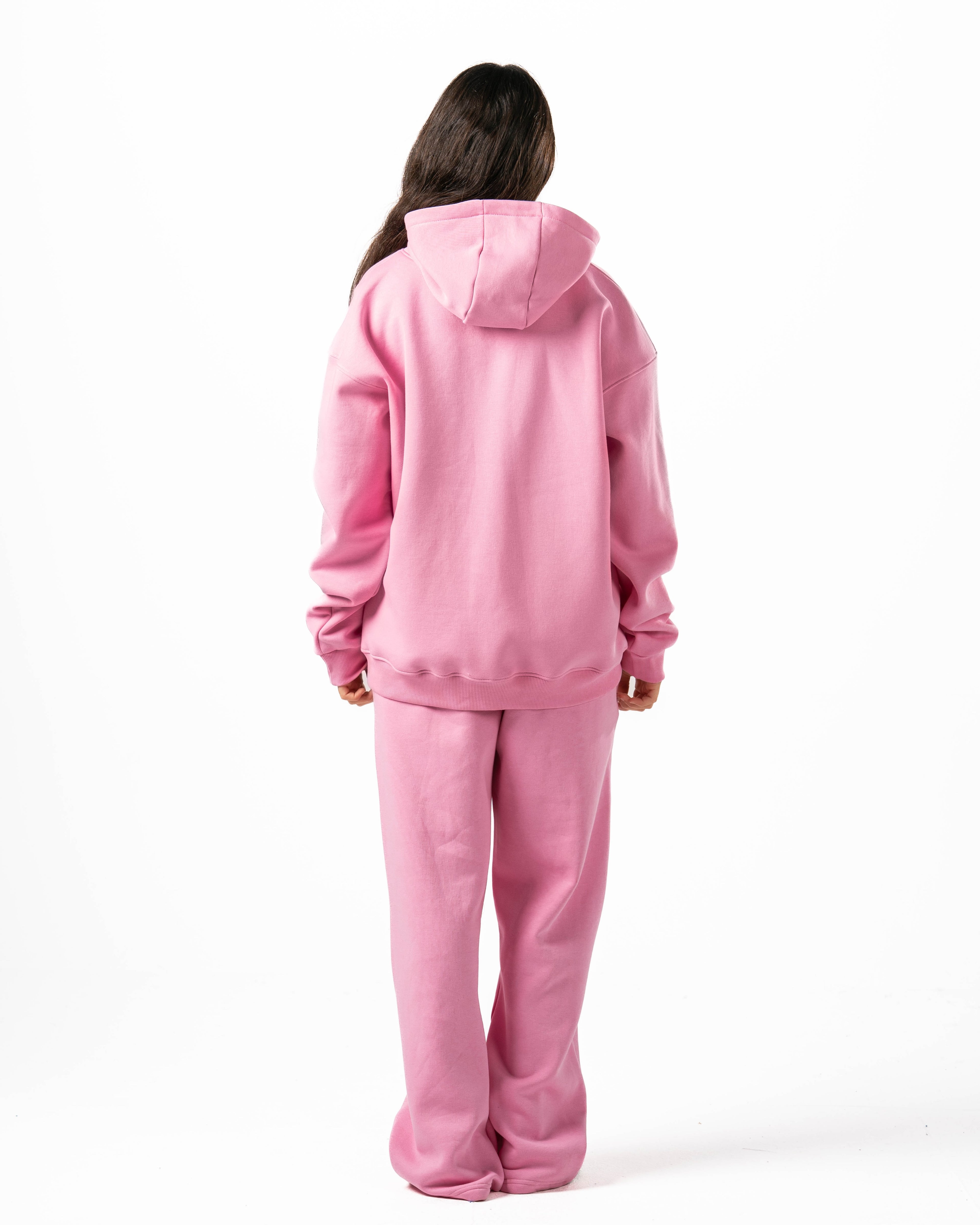 Unisex Rose Zip-Up Hoodie Set
