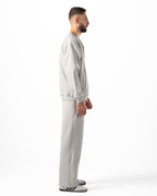 Unisex Silver Zip-Up Sweater Set